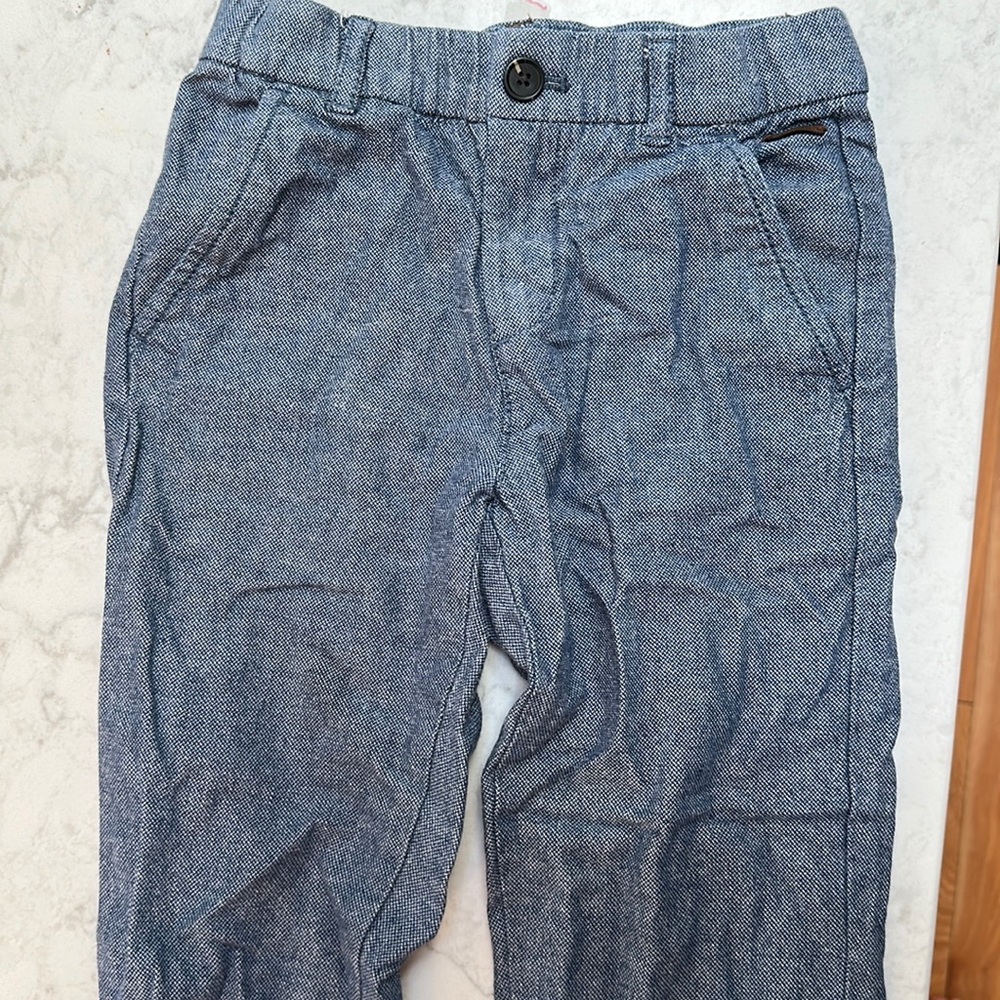 Boys dark blue dress pants H&M